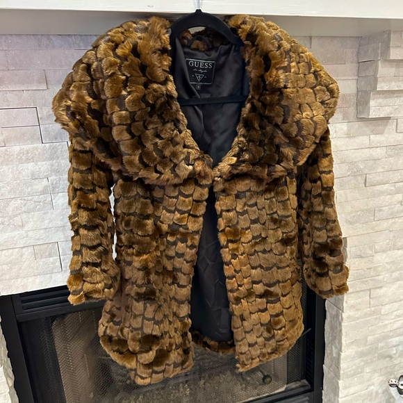 Guess faux fur coat ￼ - Picture 1 of 6